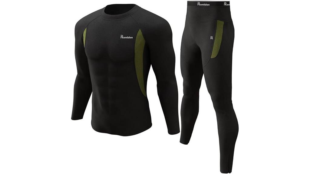 men s fleece lined thermal long johns