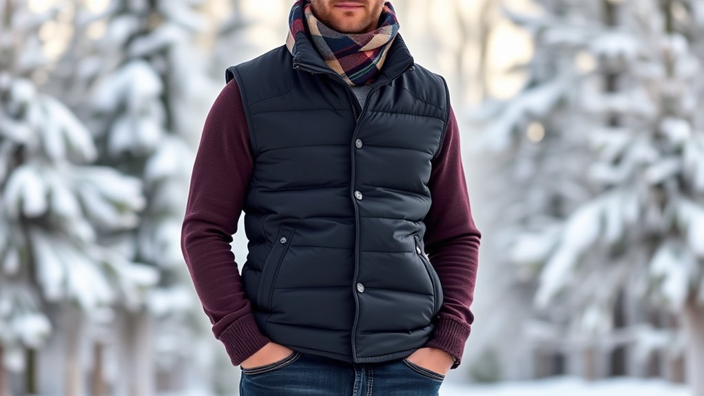 top men s heated winter vests