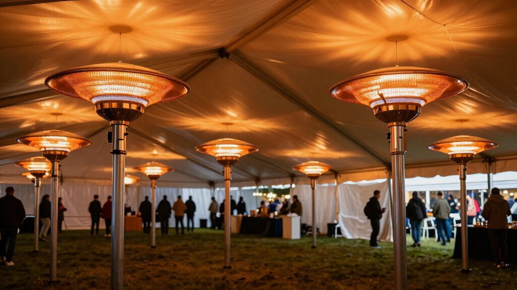 effective large tent heating