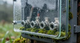 electrical connections protected outdoors