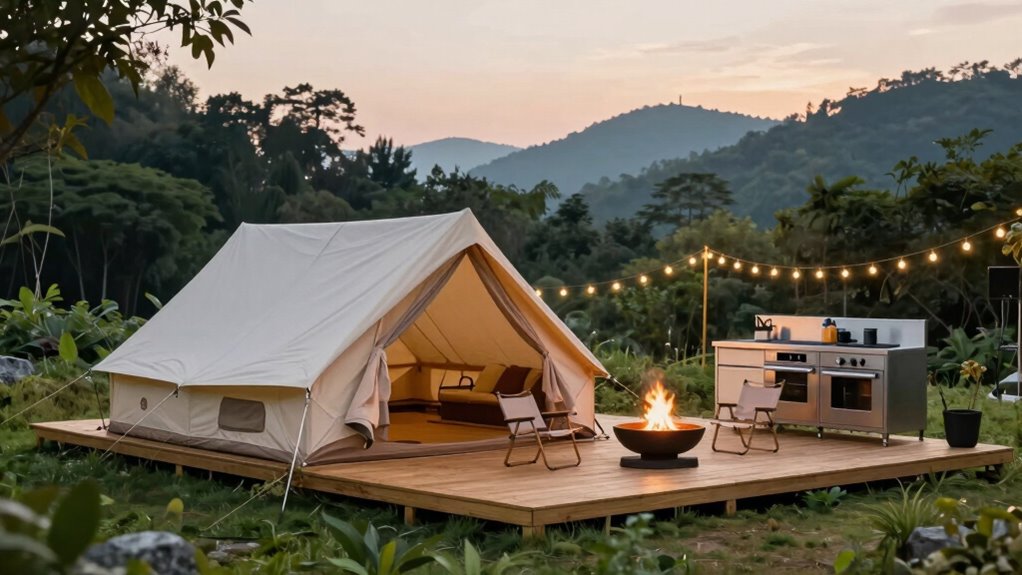 glamping site setup essentials
