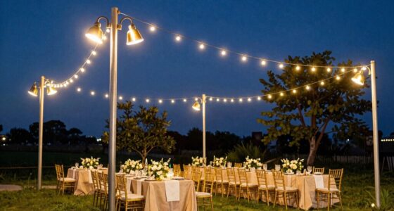 heavy duty wedding light poles
