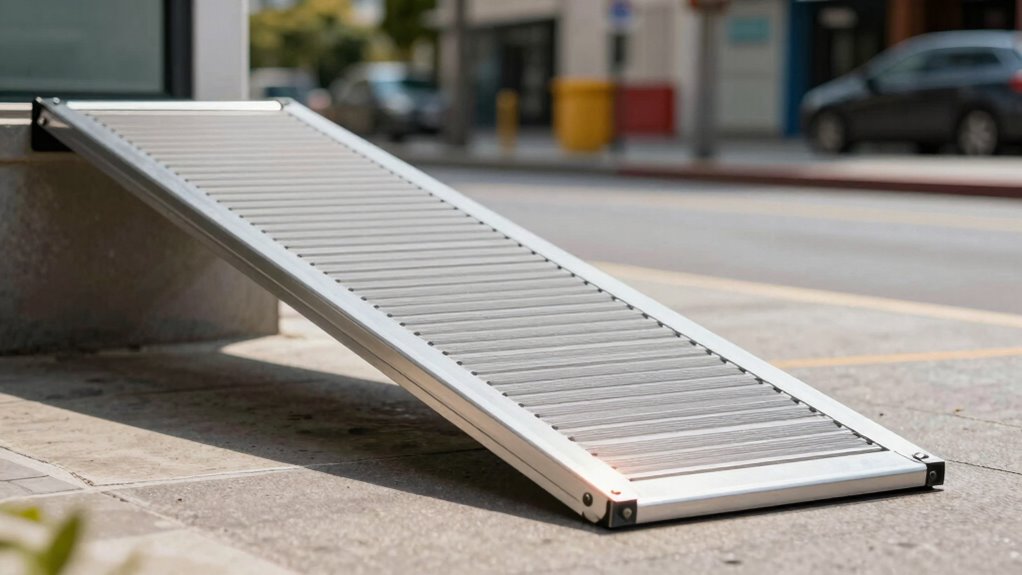 incorrect slope guidelines for portable wheelchair ramps