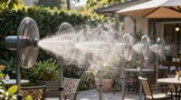 optimal misting fan placement