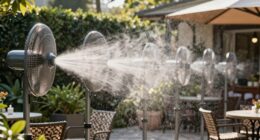 optimal misting fan placement