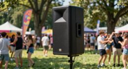 outdoor pa system placement