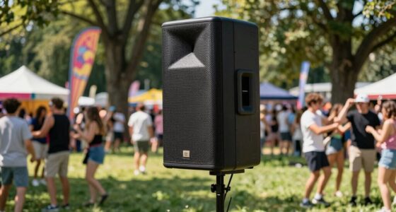 outdoor pa system placement