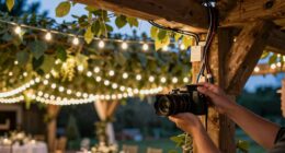 outdoor wedding lighting safety