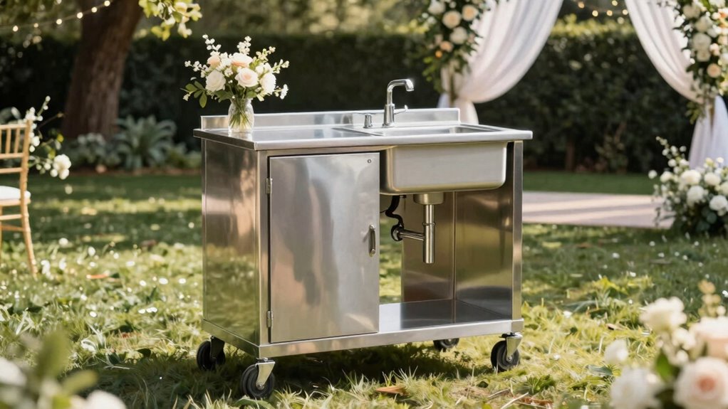 outdoor wedding sink considerations