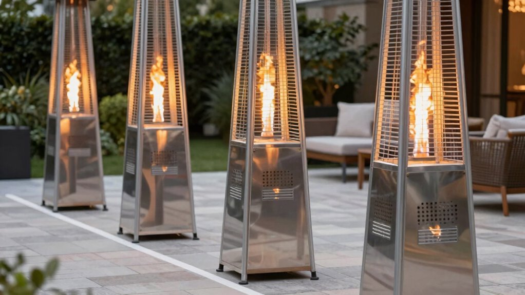 patio heater clearance regulations