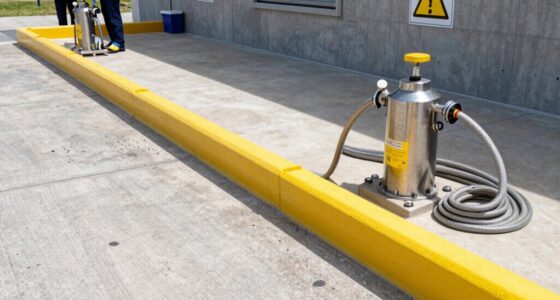 pump out spill containment setup