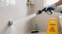 restroom pressure washing safety
