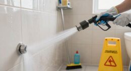 restroom pressure washing safety