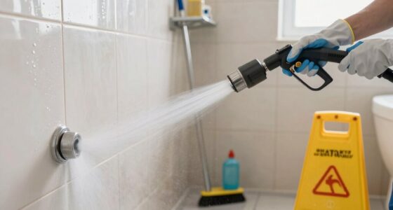 restroom pressure washing safety