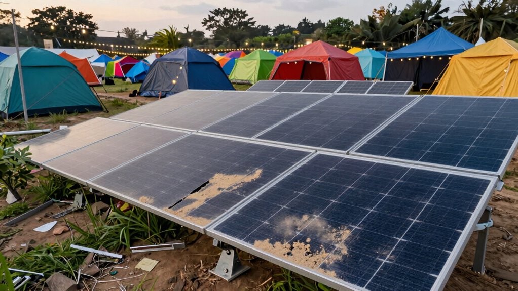 solar powered off grid event planning