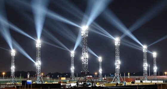 strategic temporary lighting placement