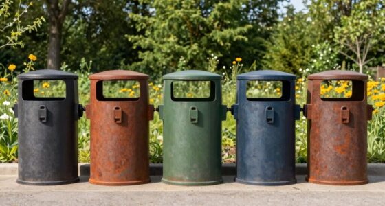 top bear resistant trash cans
