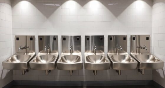 top dual basin handwashing stations