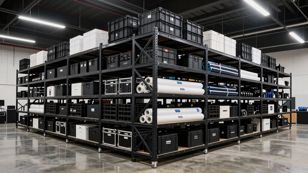 top event storage shelving