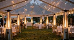 top event tent heating