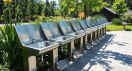 top foot pedal handwash stations