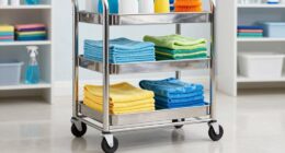 top heavy duty janitorial carts