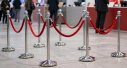 top heavy duty stanchions