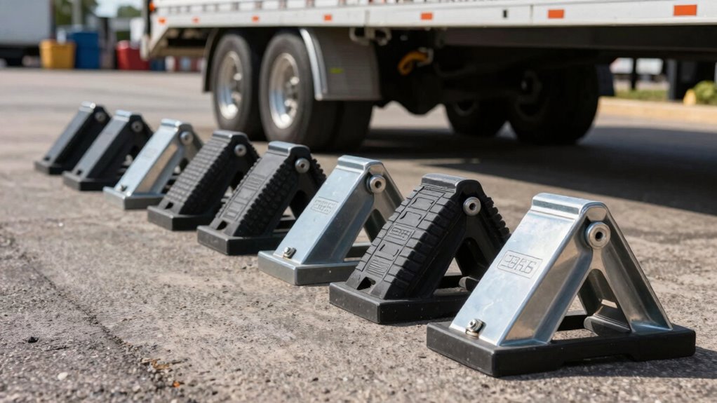 top heavy duty trailer chocks