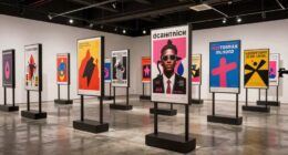 top large poster display stands