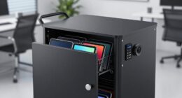 top lockable charging carts