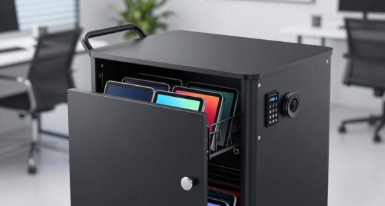 top lockable charging carts