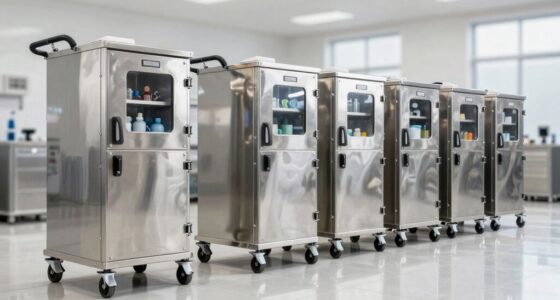 top locking janitor carts