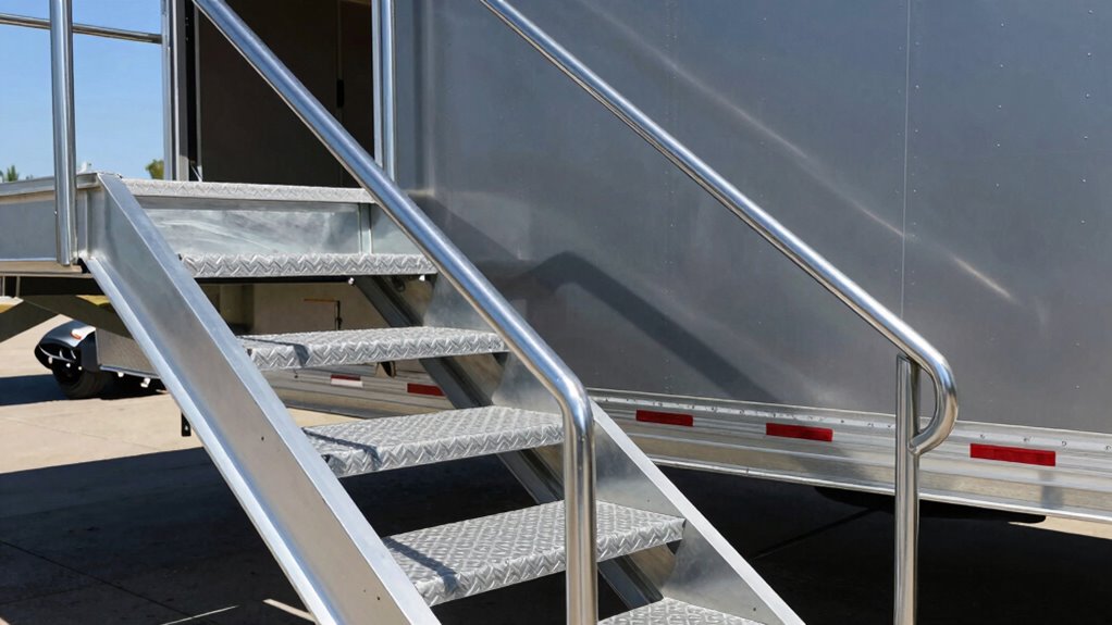 top non slip trailer stairs