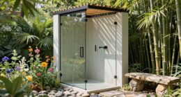 top off grid shower enclosures