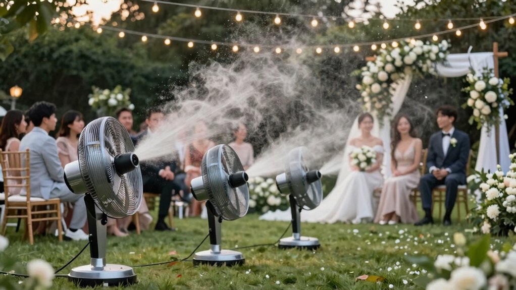 top outdoor wedding misting fans