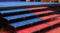 top portable stage risers
