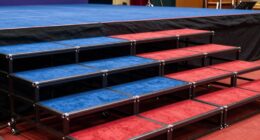 top portable stage risers