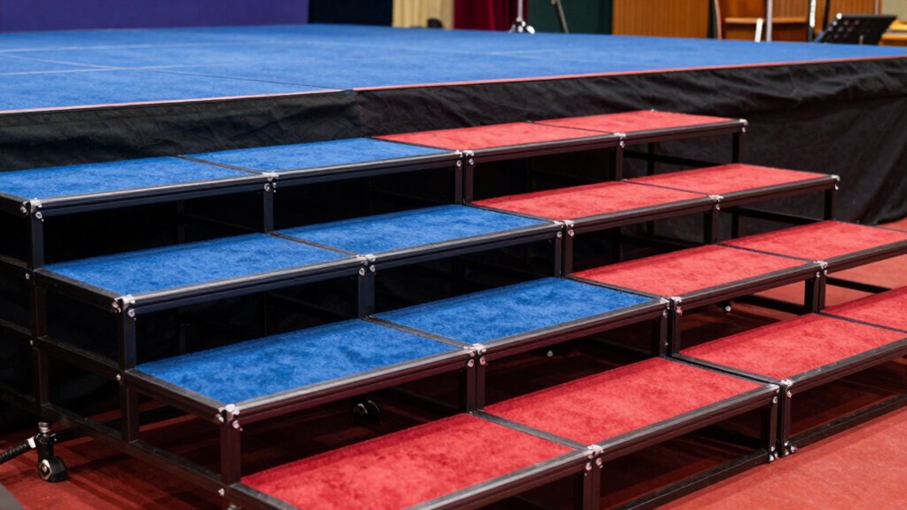 top portable stage risers