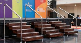 top portable stage stairs