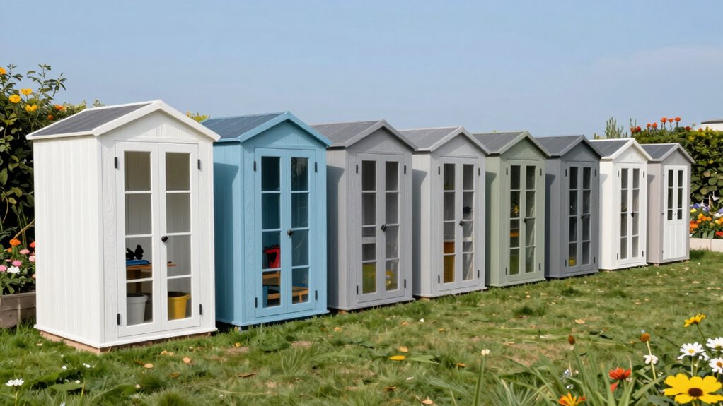 top resin outdoor storage sheds