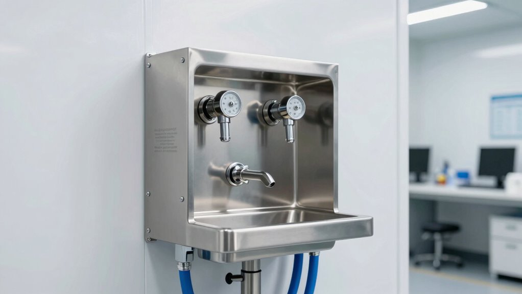 top stainless eyewash stations