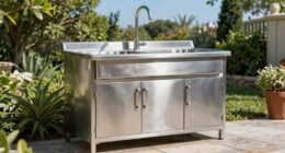 top stainless utility sinks