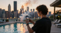 Chicago Plane Fireworks Strike
