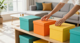 I Added Pops Of Color And Storage To My Living Room — It Feels So Much Bigger