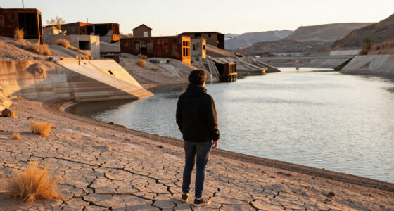 Hoover Dam Reservoir Ghost Town