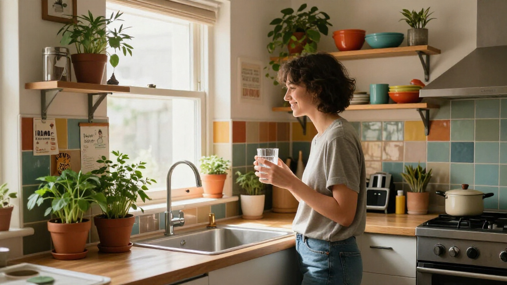 A $180 Kitchen Redo Has So Many Vibrant Colors And Renter-Friendly Hacks