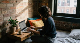 A Tiny Corner Of An NYC Bedroom Became The Most Inspiring Office