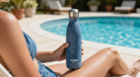 Owala FreeSip Stainless Steel Water Bottle 24 Oz Denim