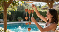 Craft An Adorable Windchime Out Of Mini Clay Pots